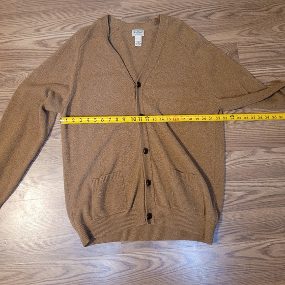 Vintage Brown LL Bean Cardigan Sweater - Picture 7 of 9